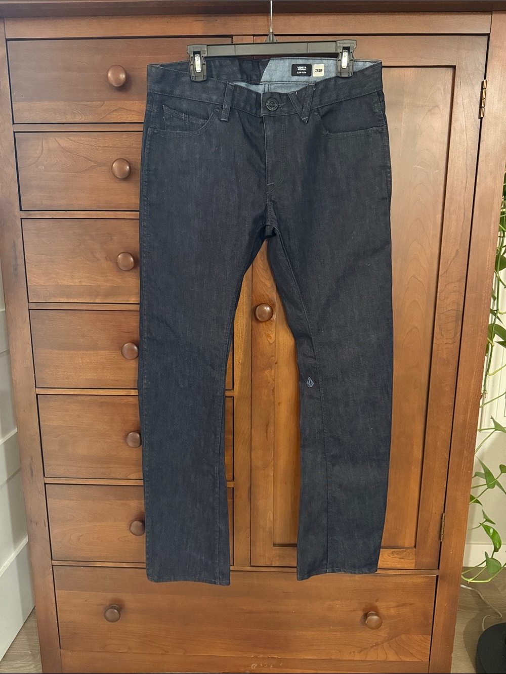 Volcom Men’s Vorta Form Slim Form Dwrk Indigo Jeans